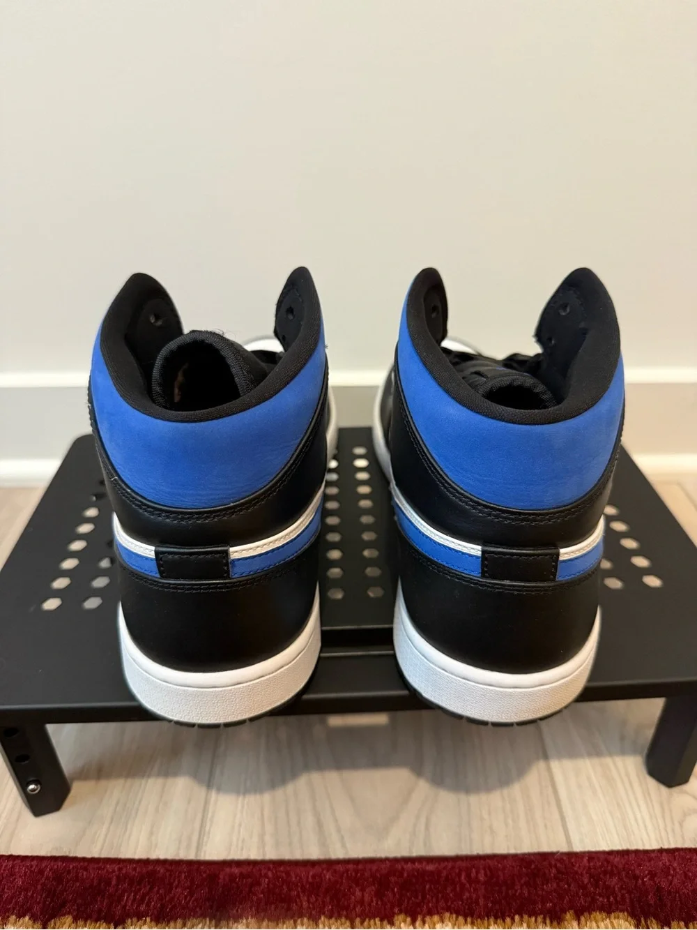 Air Jordan 1 Mid White Racer Blue Black Size 11